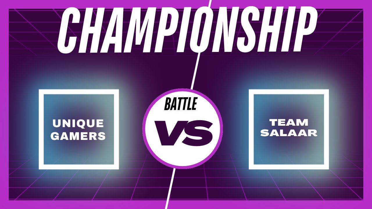 CHAMPIONSHIP LIVE | UNIQUE GAMERS vs TEAM SALAAR | MATCH 5 | VIP GAMERS