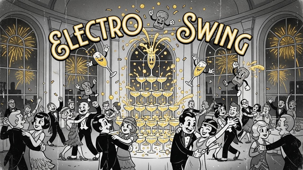 Happy Electro Swing Party Music 🥂 | The Midnight Toast (Vintage New Year's Eve Mix)