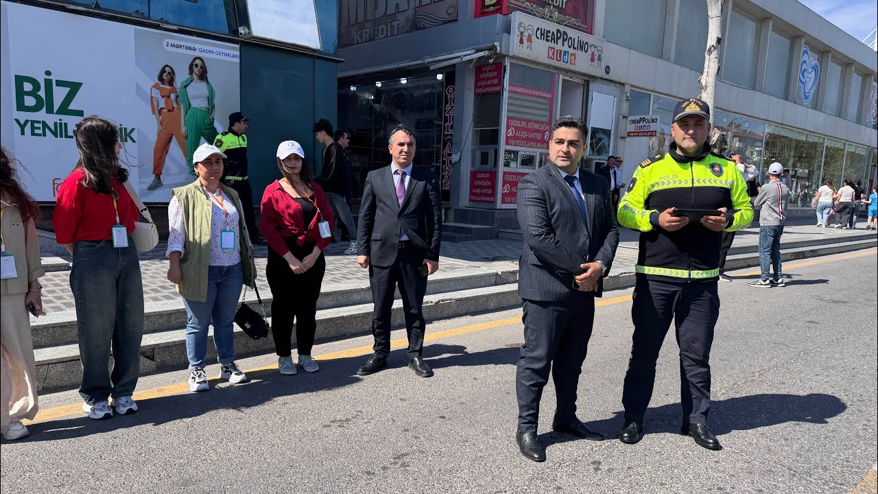 Sumqayıtda piyada zolağından keçməyən 40-a yaxın sakin cərimələnib