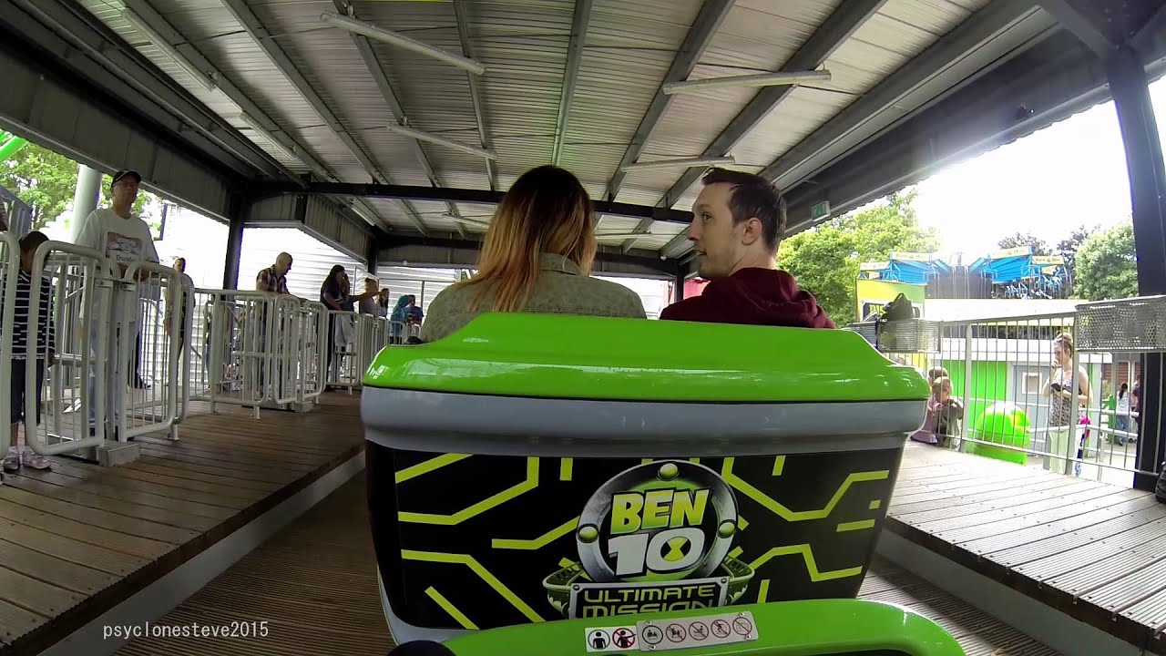Ben 10 - Ultimate Mission Drayton Manor (Back of Train POV) 2015.