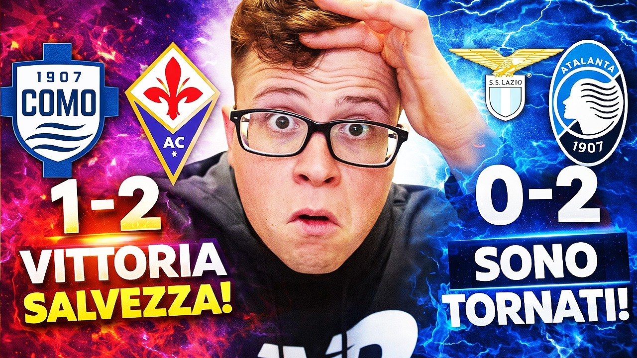 La FIORENTINA VINCE a COMO e sogna! LAZIO-ATALANTA 0-2: &egrave; tornata la DEA?