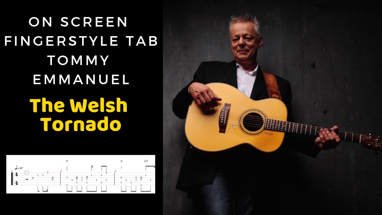 (Tommy Emmanuel) The Welsh Tornado | TAB play along