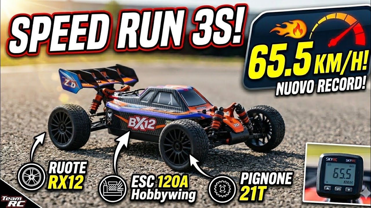 Upgrade Zd Racing Bx12 Speed Run Test 3S #zdracing #zdracingbx12 #hobbywing 