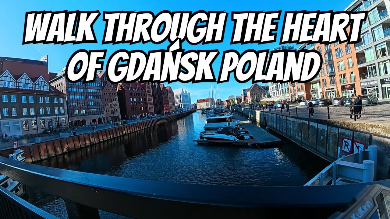 Spacer przez serce Gdańska Polska | Most Stągiewny, Długi Targ, Fontanna Neptuna, Hucisko 🏰🌆