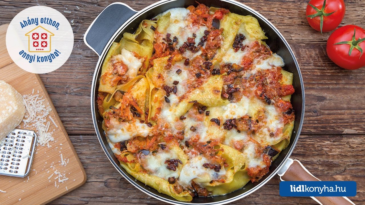 Széll Tamás receptje – Zöldséges-paradicsomos lasagnette