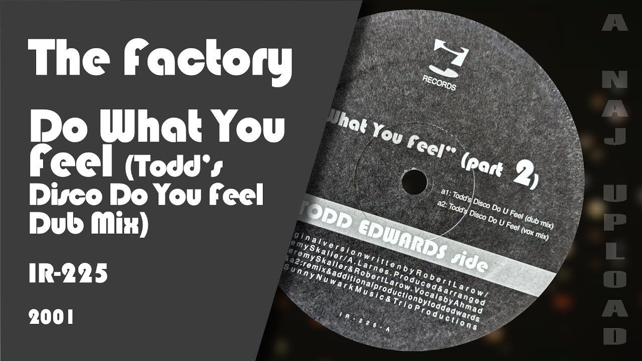The Factory - Do What You Feel (Todd's Disco Do You Feel Dub Mix)