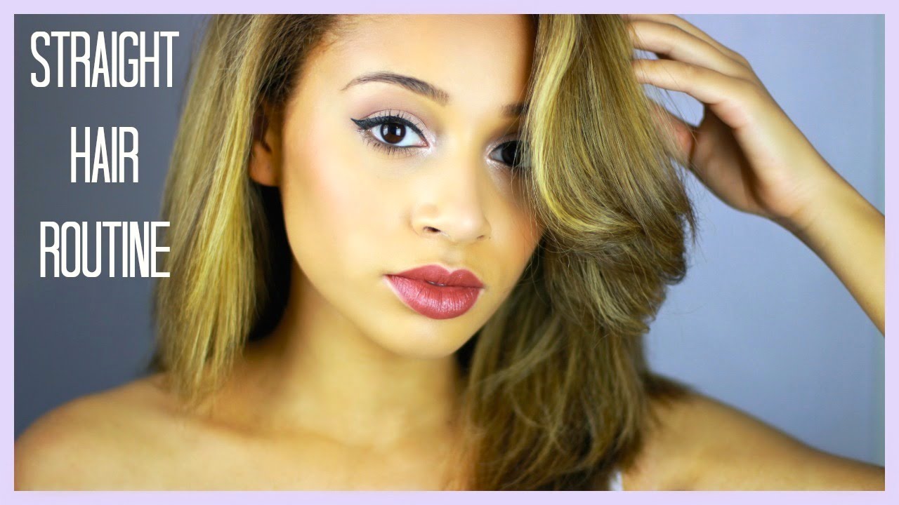 ♡ (Updated) STRAIGHT Hair Routine 2015 ♡
