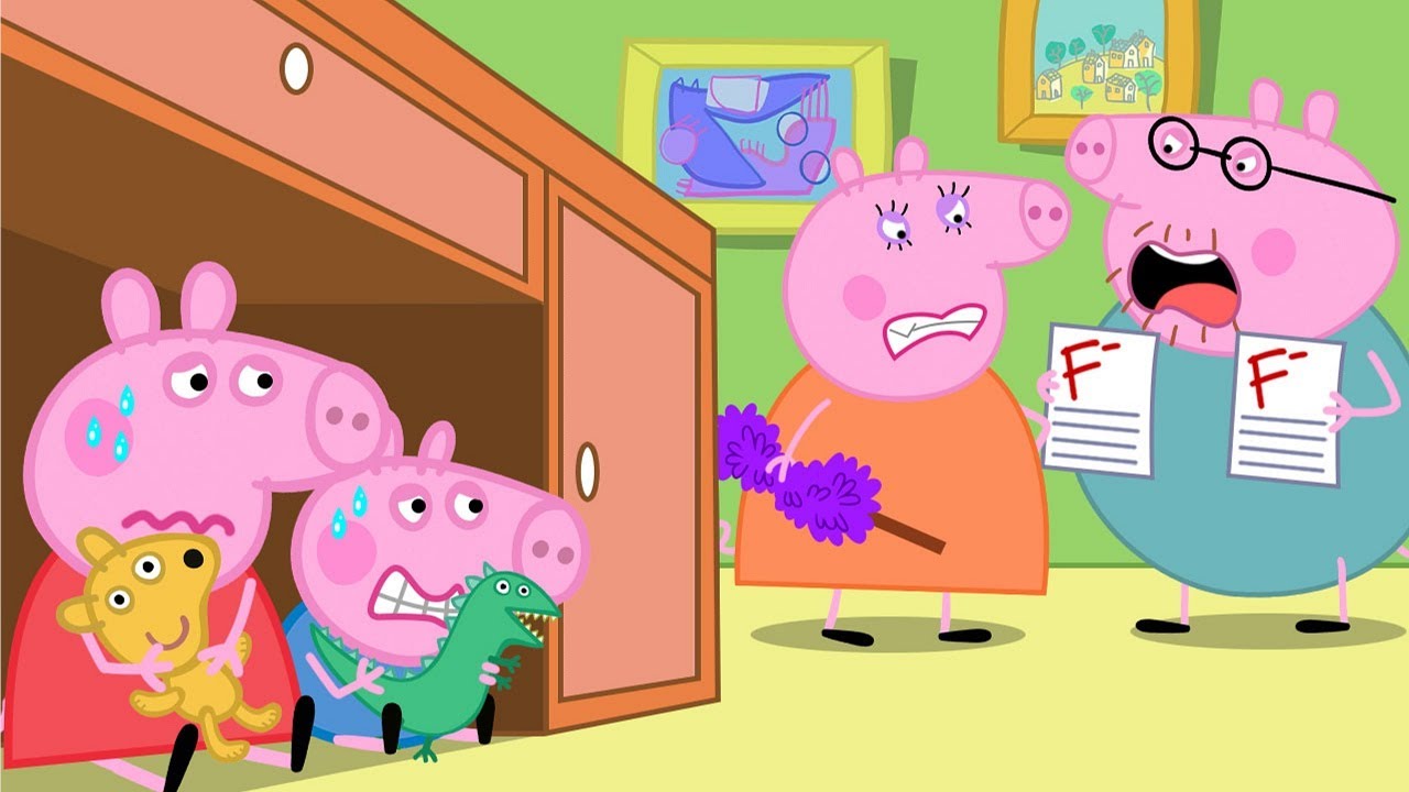 Oh no, Mummy Pig angry because Peppa got F! - Peppa Funny Animation