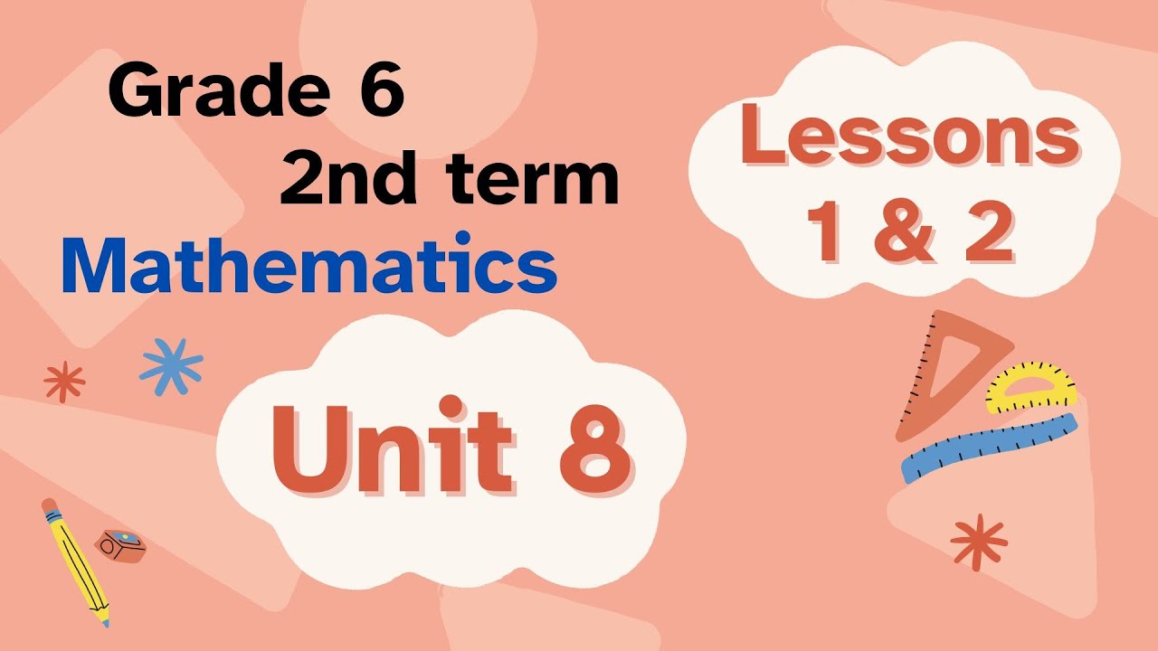 Math grade 6 2nd term unit 8 lessons 1 & 2 /  Modeling division  fractions & whole numbers with Tape