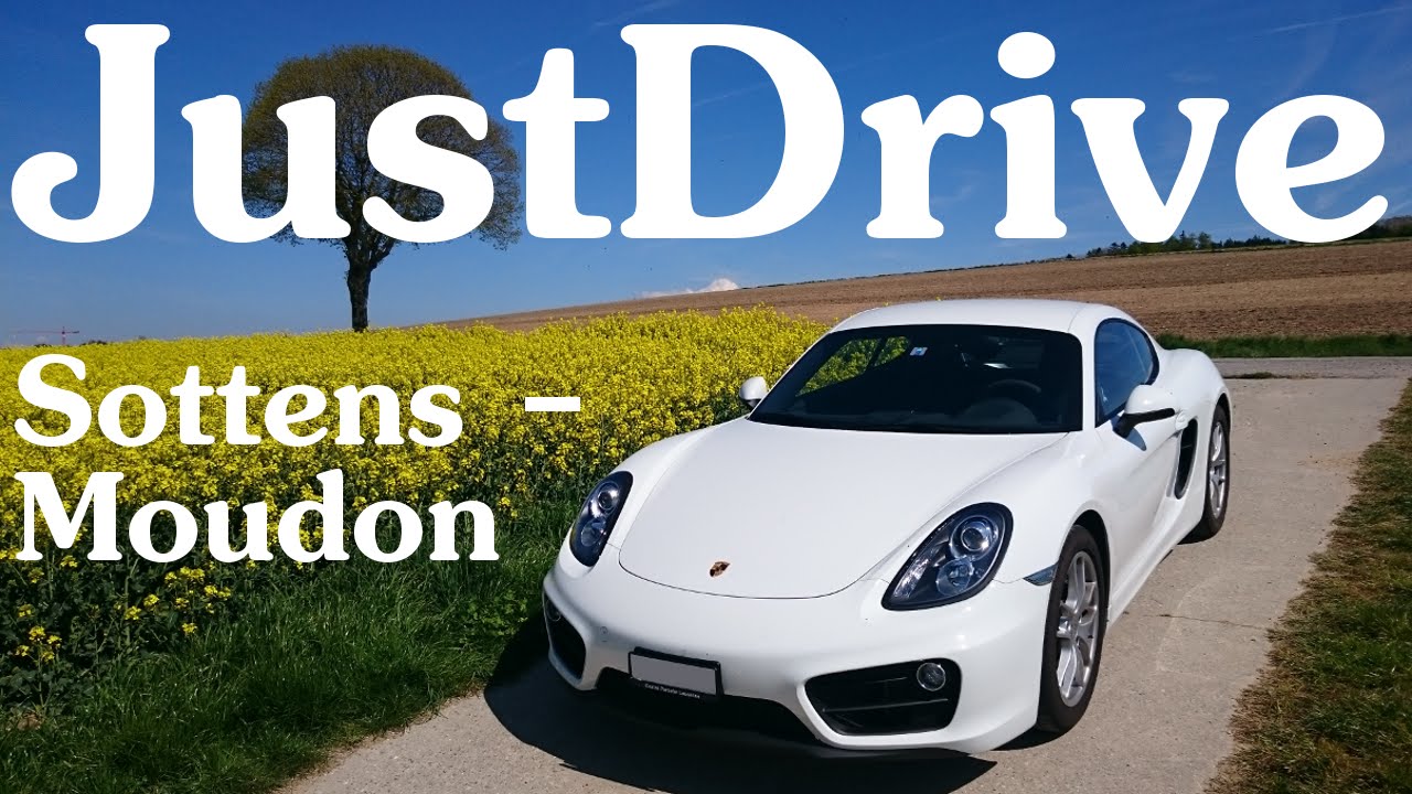 JustDrive #4 (on-board+pedals) - 2016 Porsche Cayman (981) - Sottens - Moudon, Switzerland