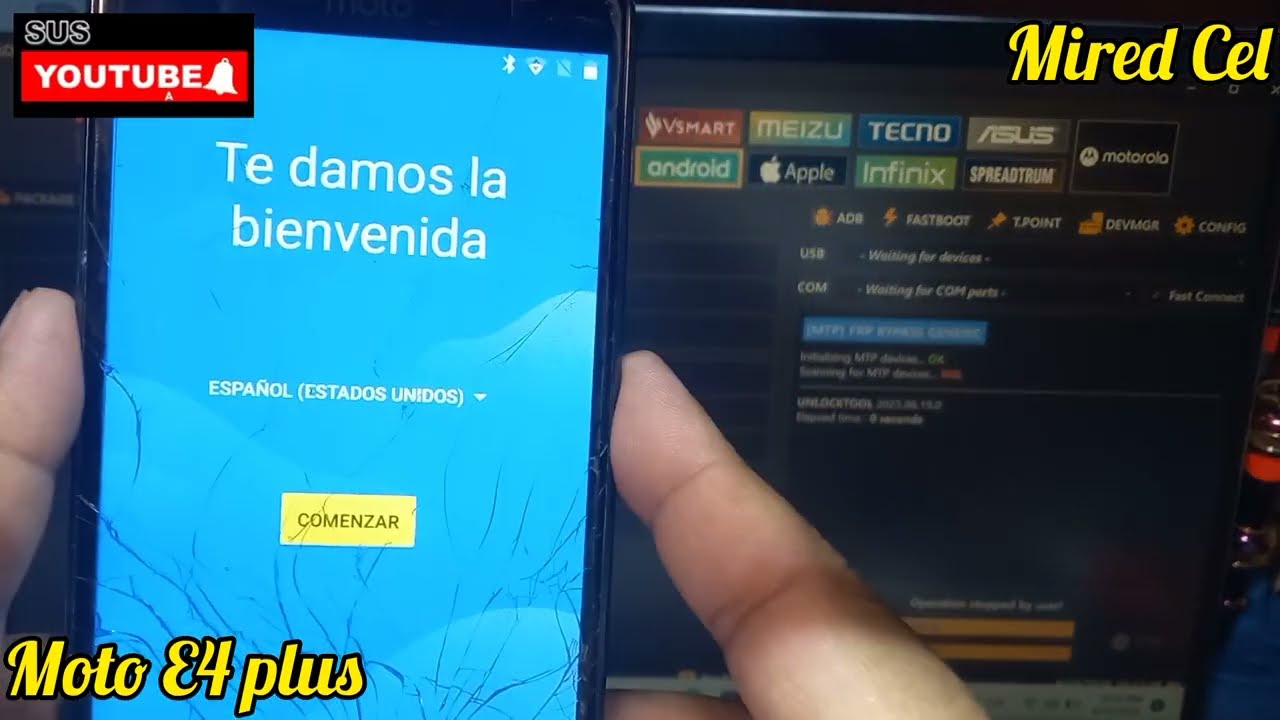 FRP Moto E4 plus Unlock Tool Quitar Cuenta Google Bypass Android Generic Con PC Tutorial Manual 
