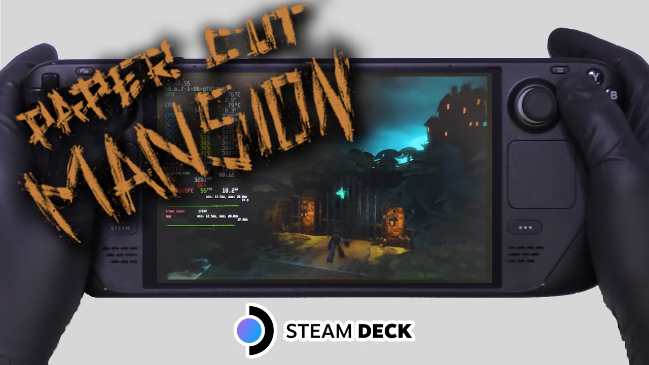 Paper Cut Mansion | Steam Deck Gameplay | Steam OS
