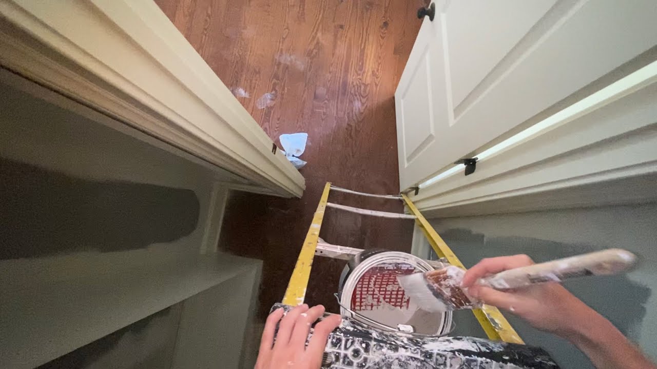 Professional painter POV: closet w/ tons of corners