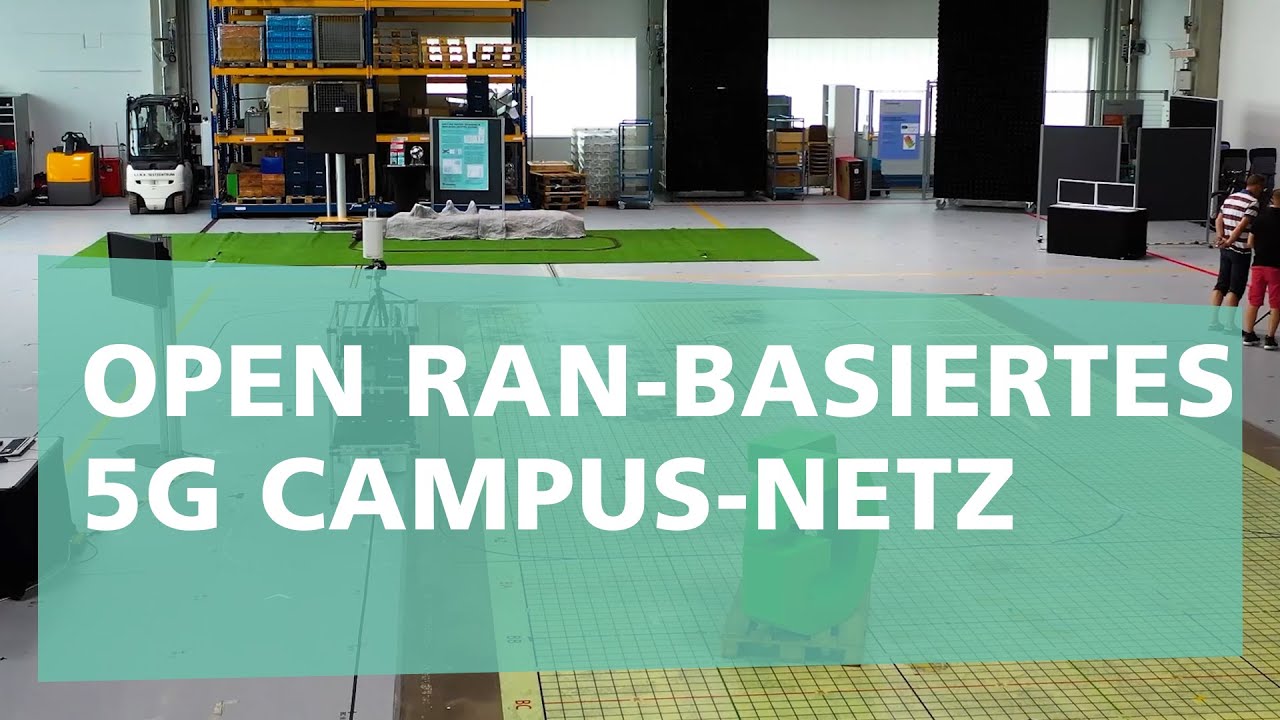 Open RAN-basiertes 5G Campus-Netz für Kommunikation, Lokalisierung, Edge Computing, Machine Learning