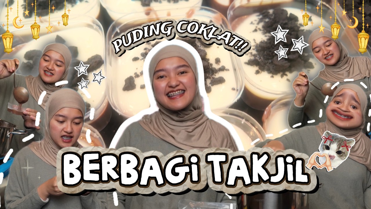 BERBAGI TAKJIL!! BIKIN PUDING COKLAT!!