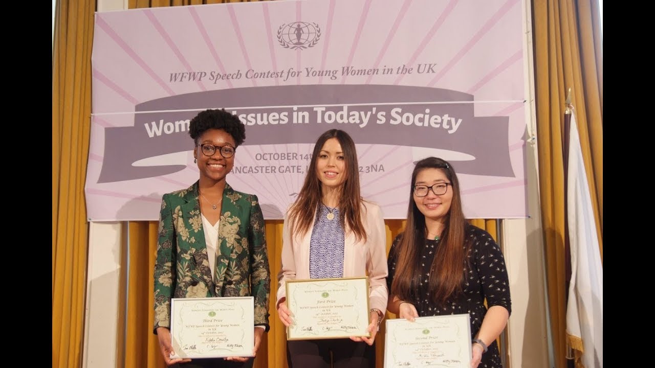 WFWP Speech Contest 2017 Women's Issues in Today's Society