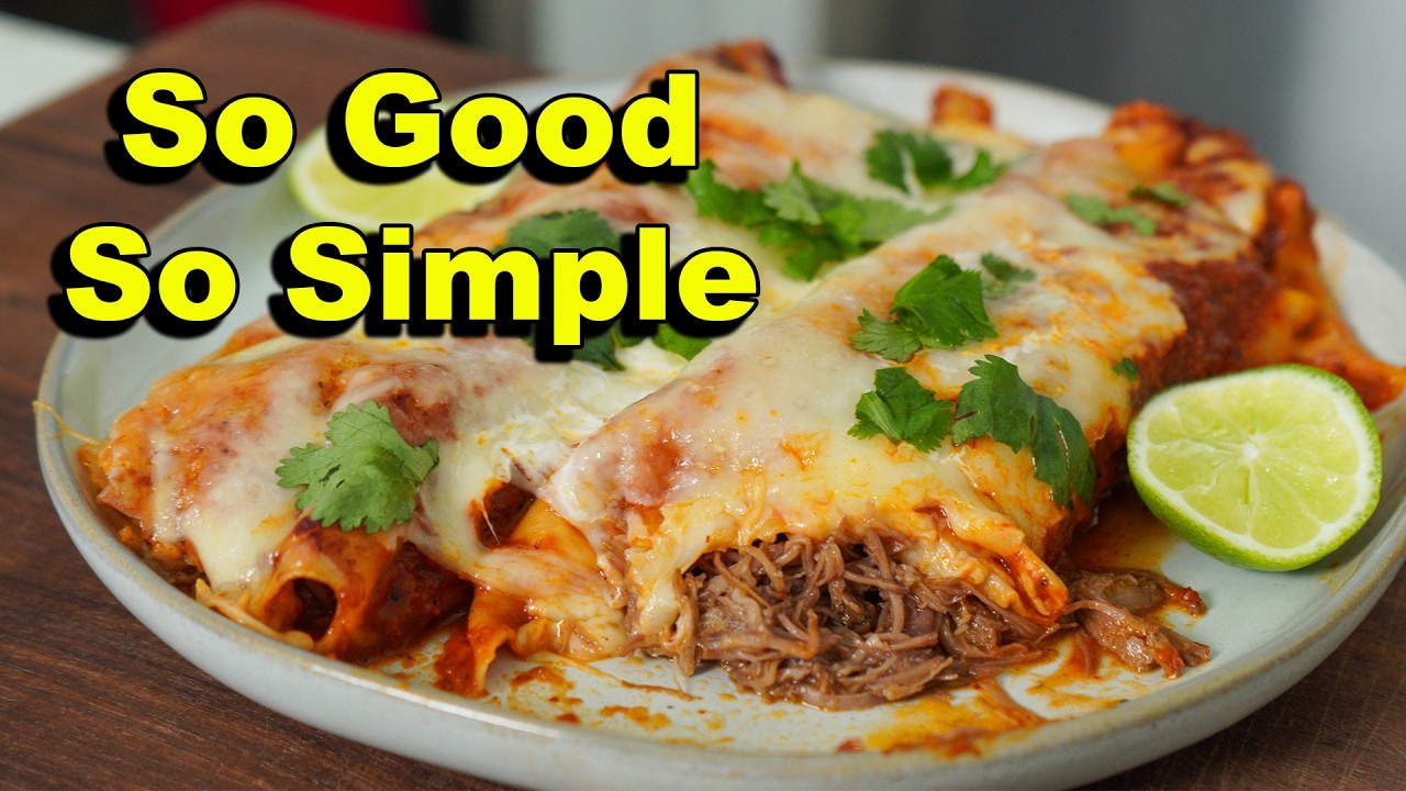 The Easiest Way To Make Shredded Beef Enchiladas That Taste Incredible