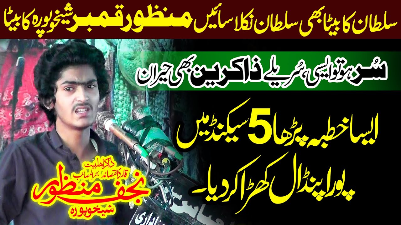 Zakir Najaf Manzoor Sheikhupura Majlis 16 March 2024 Rajoya Sadat Chiniot
