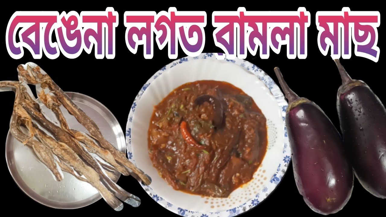 বামলা মাছৰ লগত বেঙেনা| Bamla Masor Logot Bengena, Bombay duck with Brinjal | nima'srandhonihal