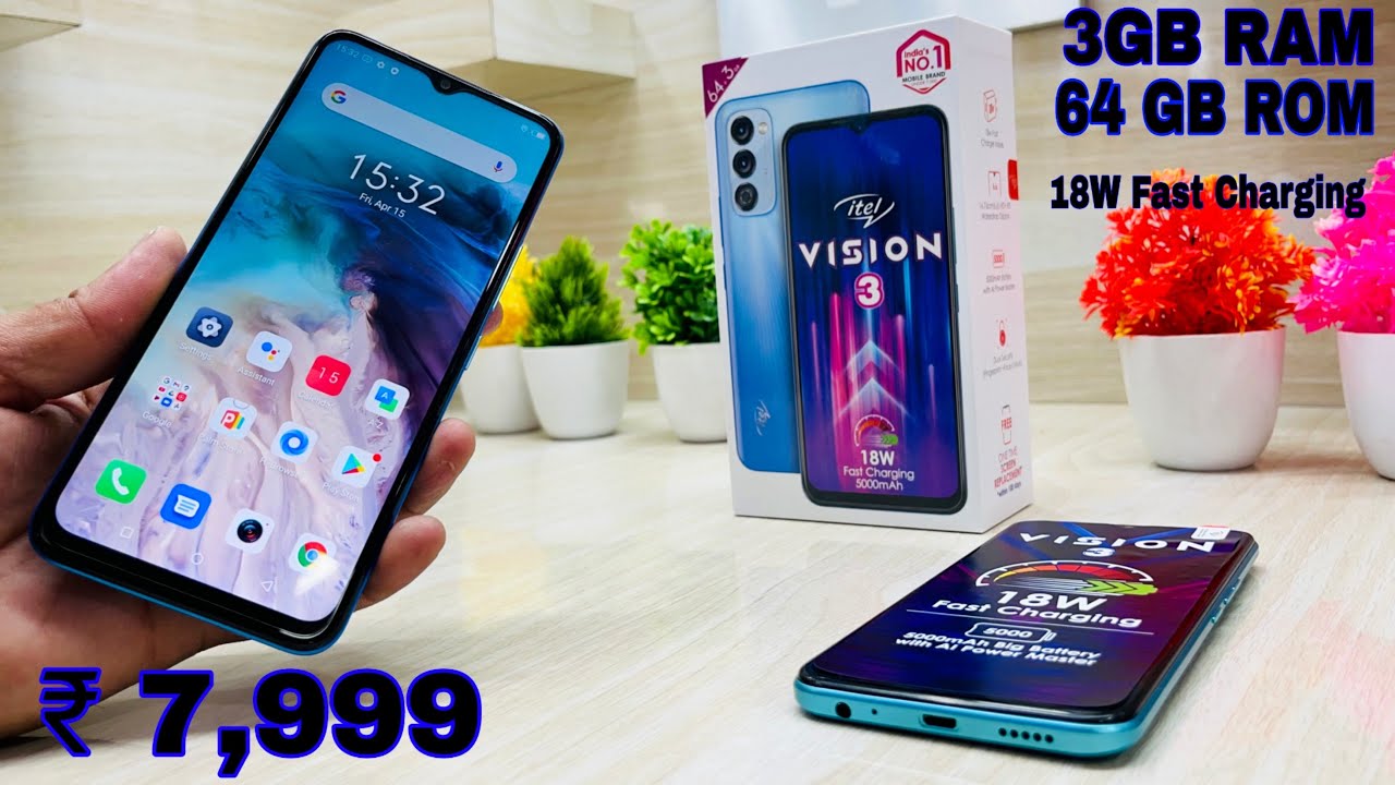 itel Vision 3 ⚡ Unboxing | First impressions | 18W Fast Charging | Price Only 7999 Rupees