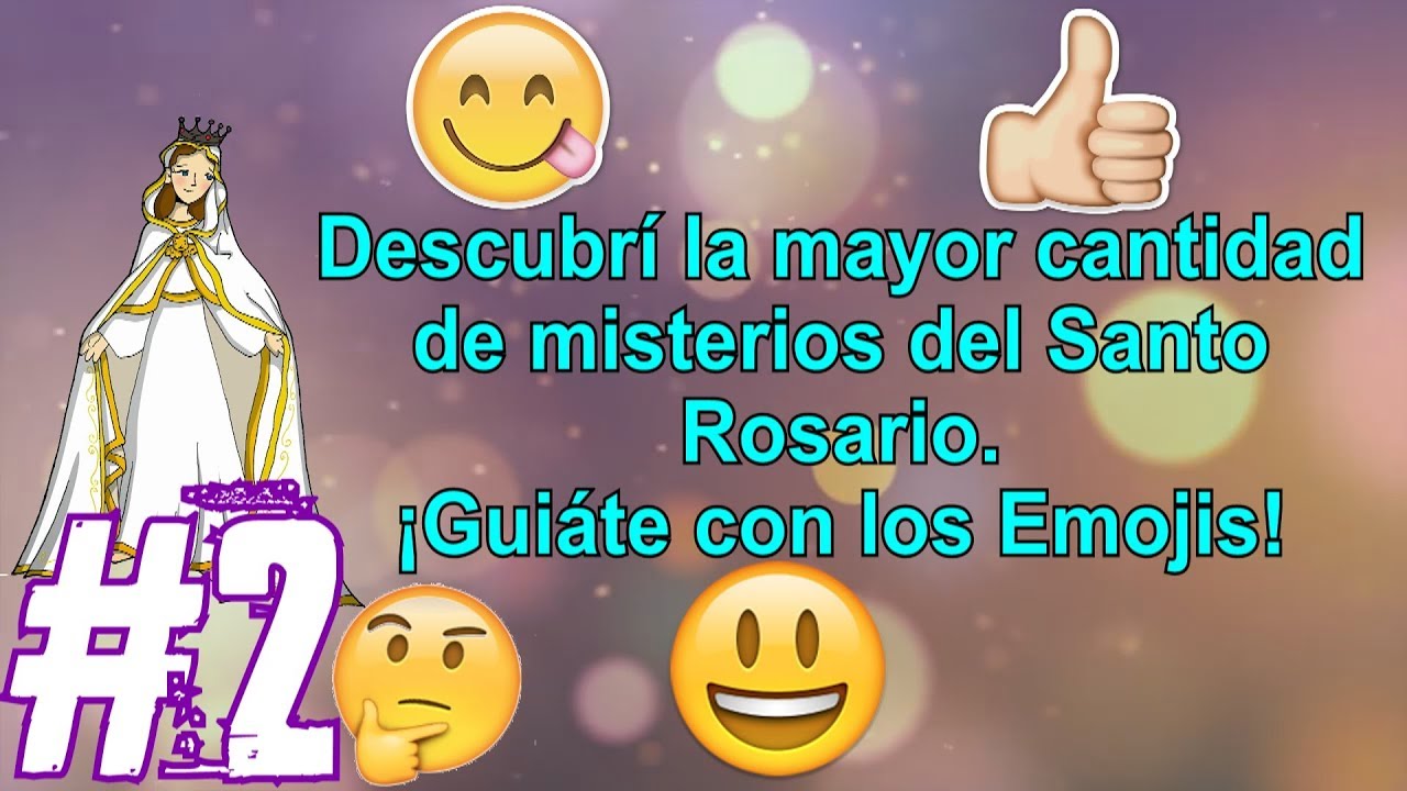 JUEGOS adivina los Misterios del Rosario con emojis #2