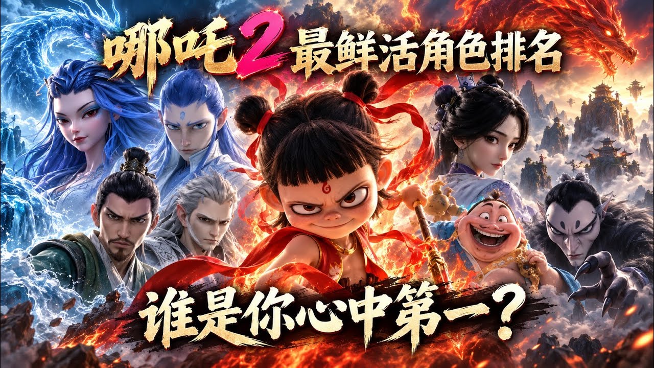 《哪吒2》爆火背后不止有哪吒！一众配角逆袭成顶流！这10个人物 谁是你心中的NO.1？#哪咤2#哪咤之魔童鬧海#申小豹#殷夫人#太乙真人#石磯娘娘#敖丙#敖闰#敖光#申公豹