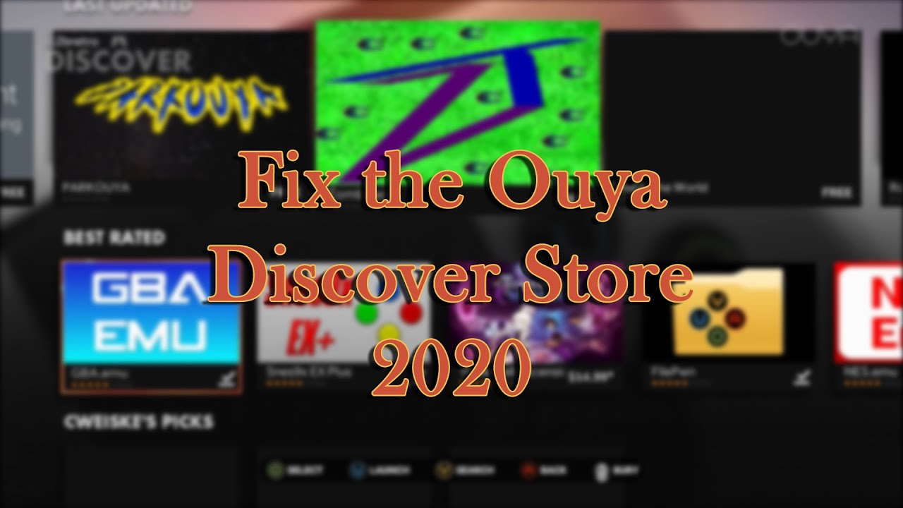 Fix the Ouya Discover Store 2020 - This is AMAZING!!!