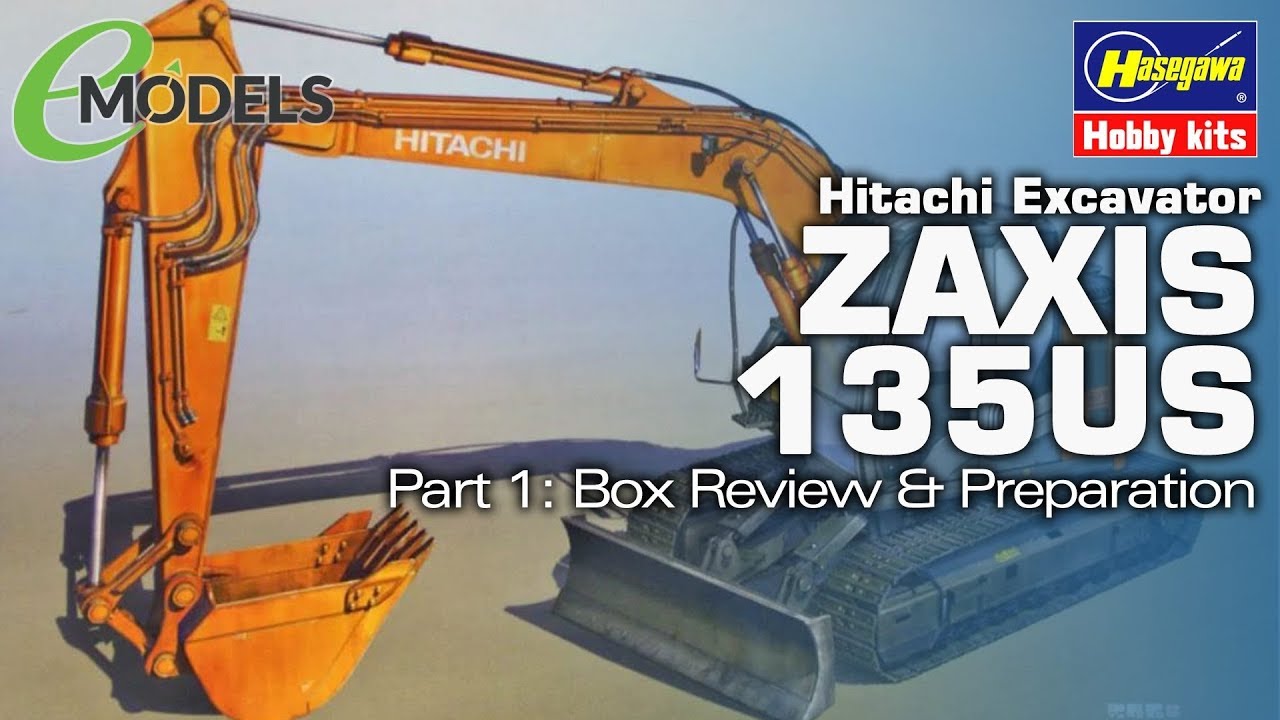 Модель экскаватора Hitachi ZAXIS 135US от Hasegawa в масштабе 1/35 (#HAWM01). Часть 1: Подготовка...
