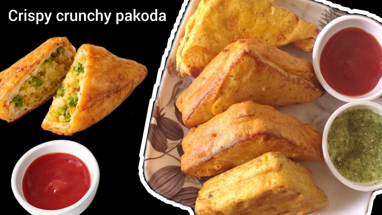 तेलकट न होणारे ब्रेड पकोडे झटपट बनवा l 