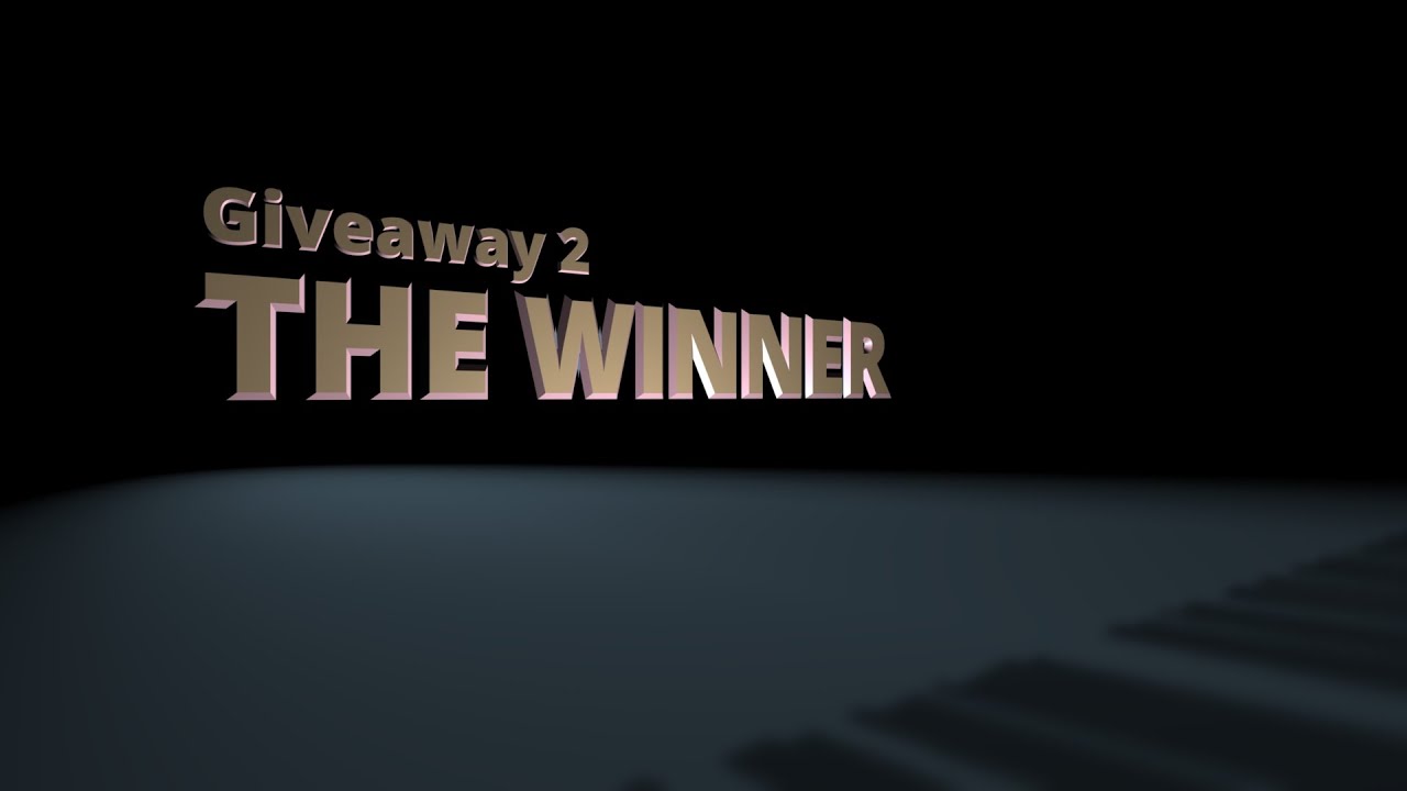 Giveaway 2 THE WINNER!!!  | StarovasTV