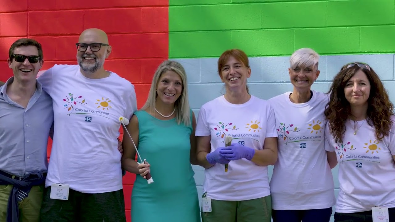 PPG's COLORFUL COMMUNITIES 10 years | Borgomanero, Italy