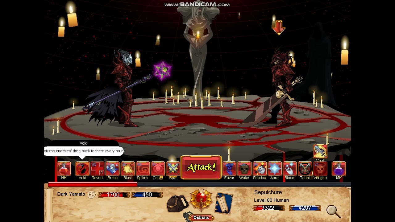 Dragonfable : Old DmK (Doomknight) vs Inn Sepulchure