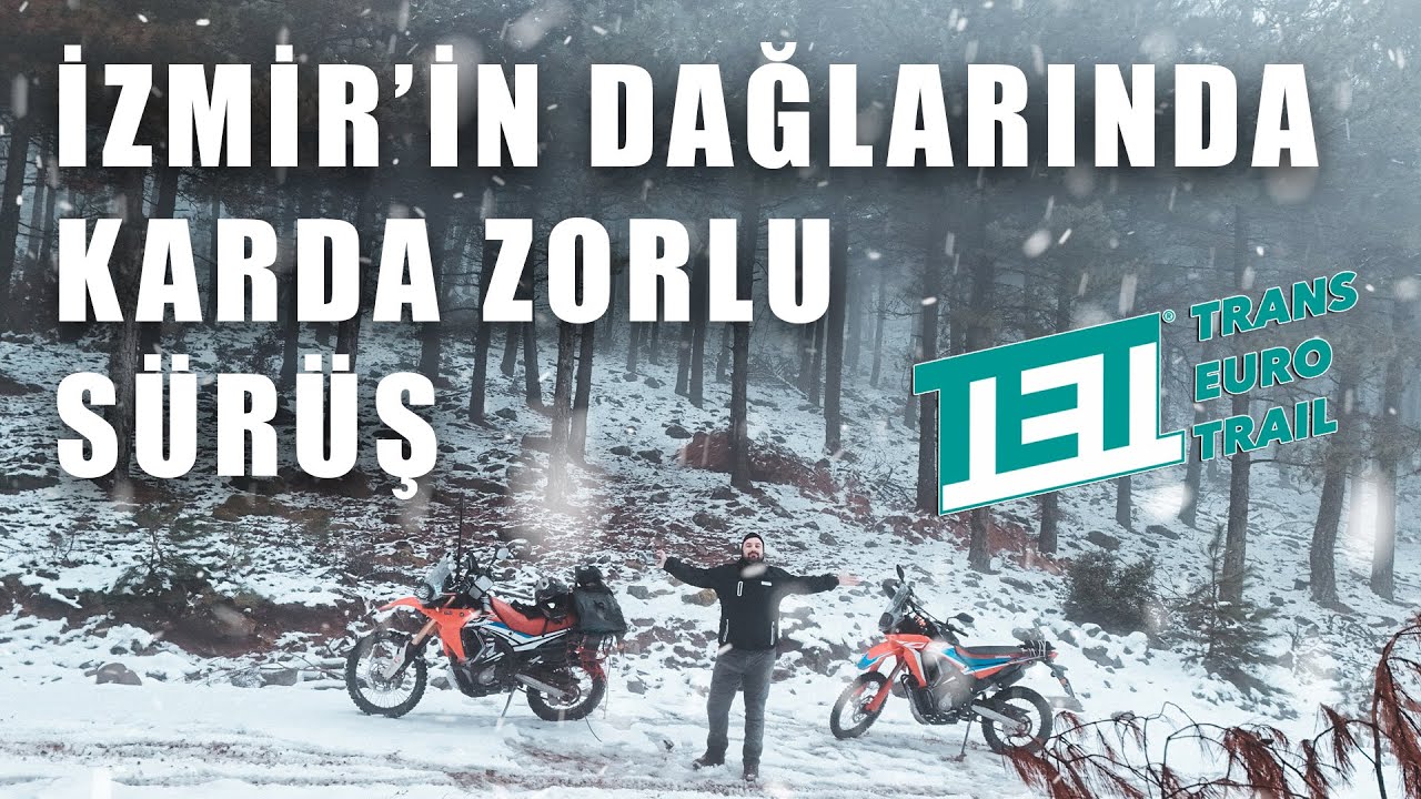 Efsane Kış Sürüşü: Kar, Buz ve Adrenalin! Sınırlarını Zorluyoruz - TET İZMİR #crf250rally