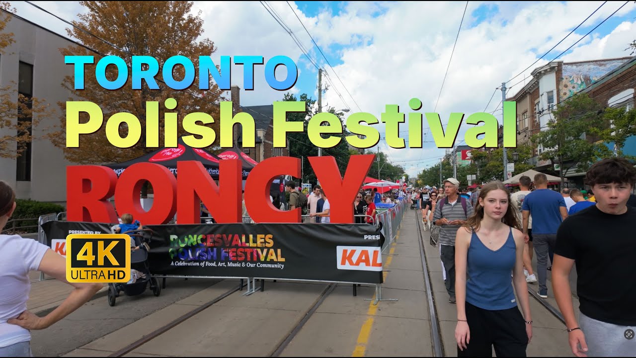Toronto Polish Festival 2025 | Roncesvalles Village 4K Walking Tour 🇵🇱🎶