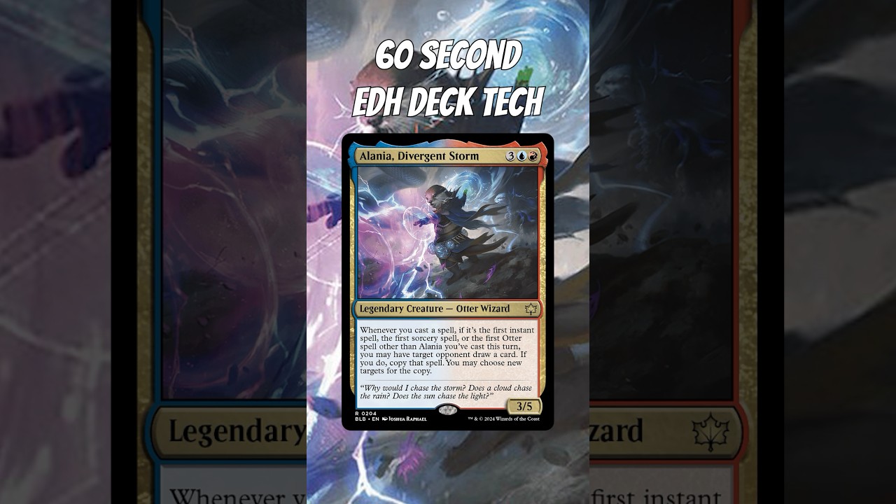 Alania, Divergent Storm 60 Second EDH Deck Tech #edh #magicthegathering #mtg #blb #mtgblb