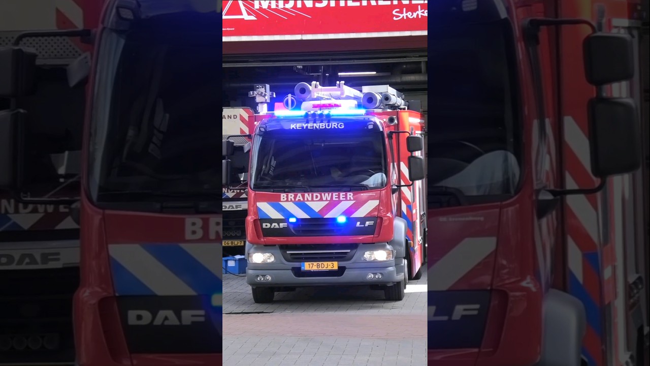 Tankautospuit Keyenburg 17-3331 met blauw op de Mijnsherenlaan!