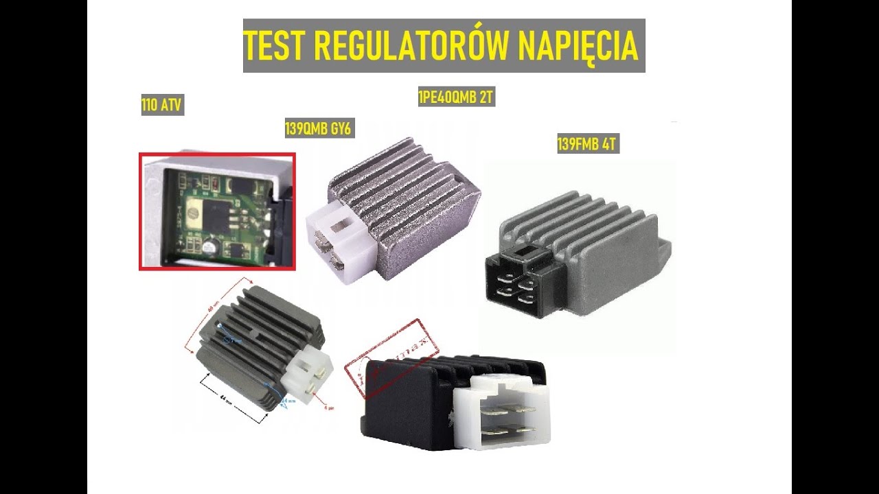 #308 TESTY REGULATORÓW NAPIECIA NA INSTALACJI PROWIZORYCZNEJ  4T GY6 2T KEEWAY 110 ATV