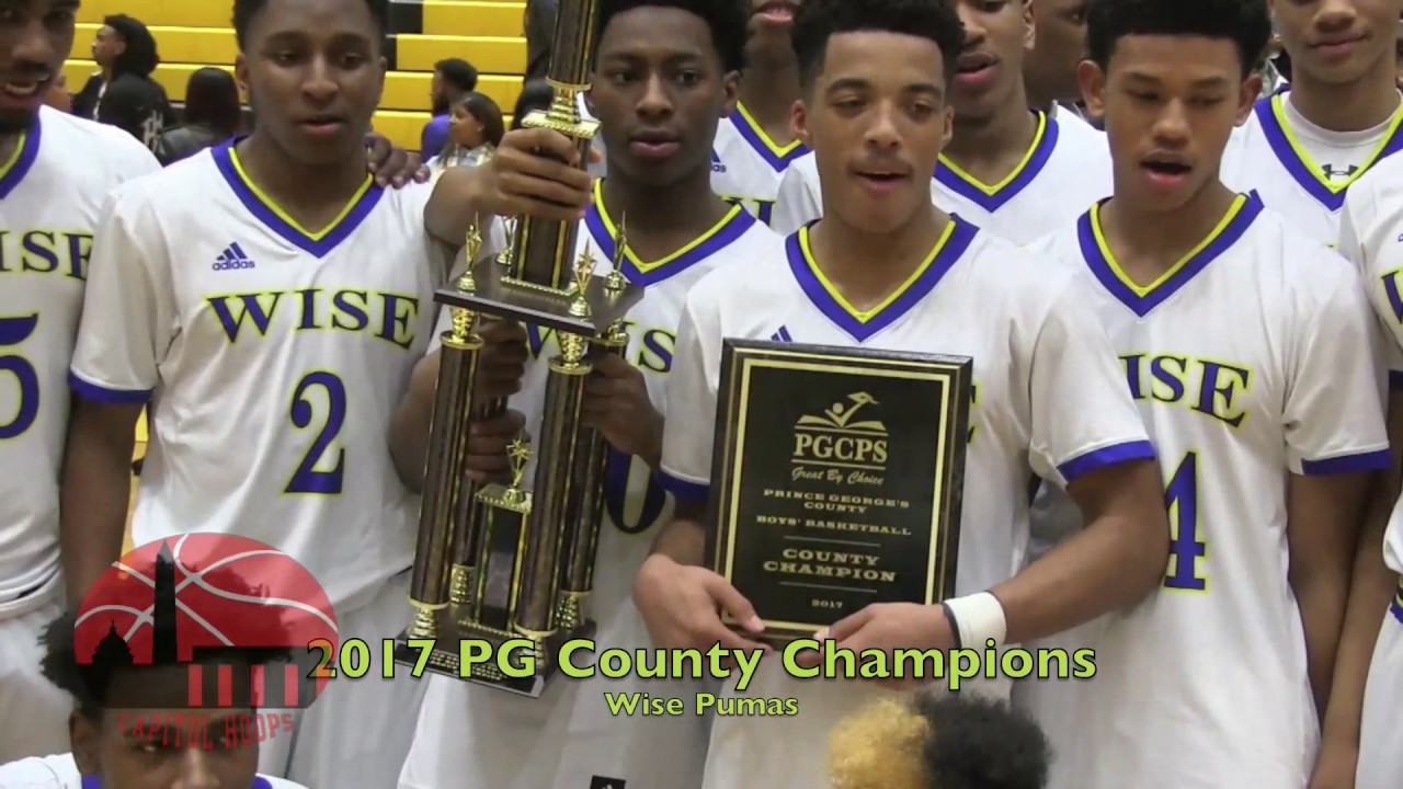 Wise's Undefeated Season Continues with PG County Championship Over Douglass 2/22/2017