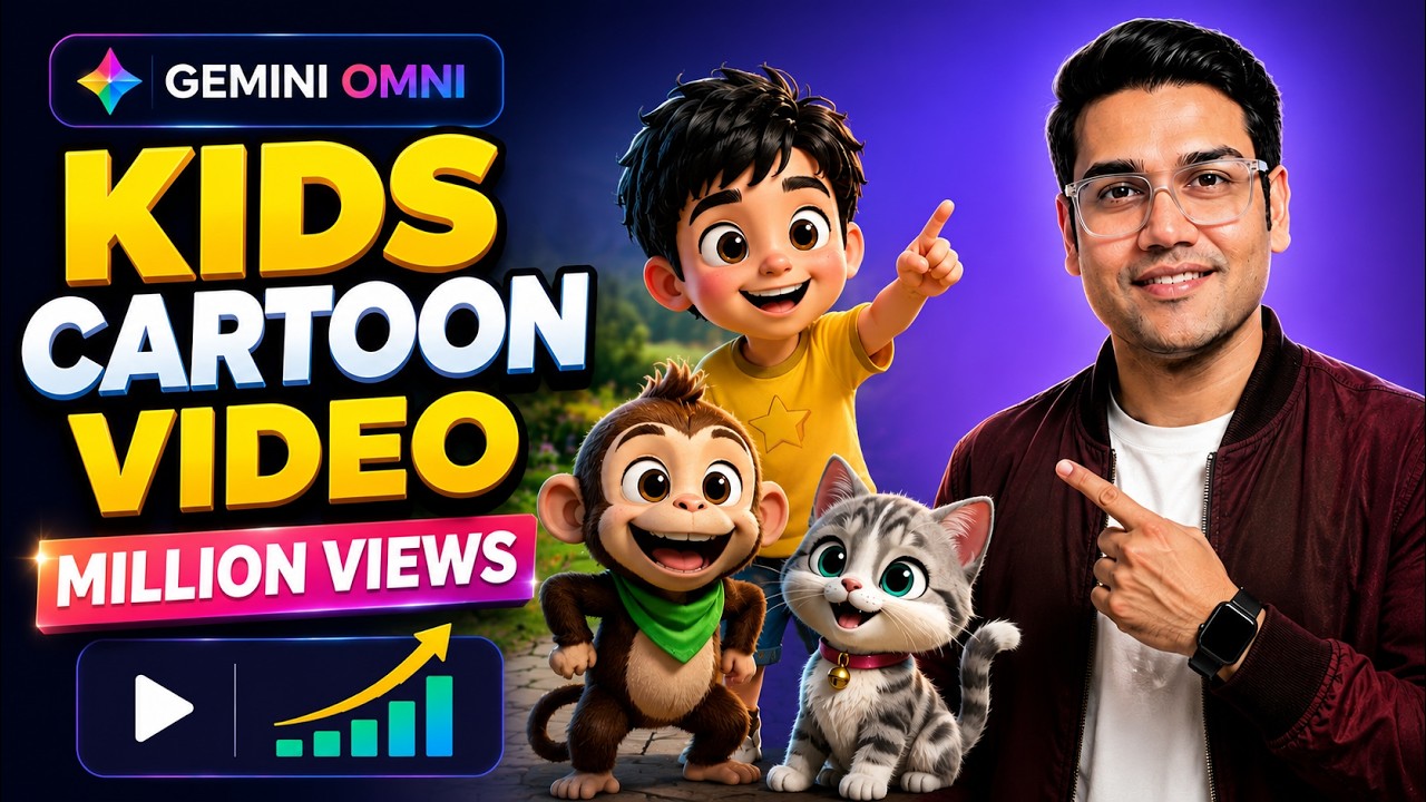 Create Kids Cartoon Videos with Google Gemini OMNI (Full Tutorial) #ai #gemini #animation