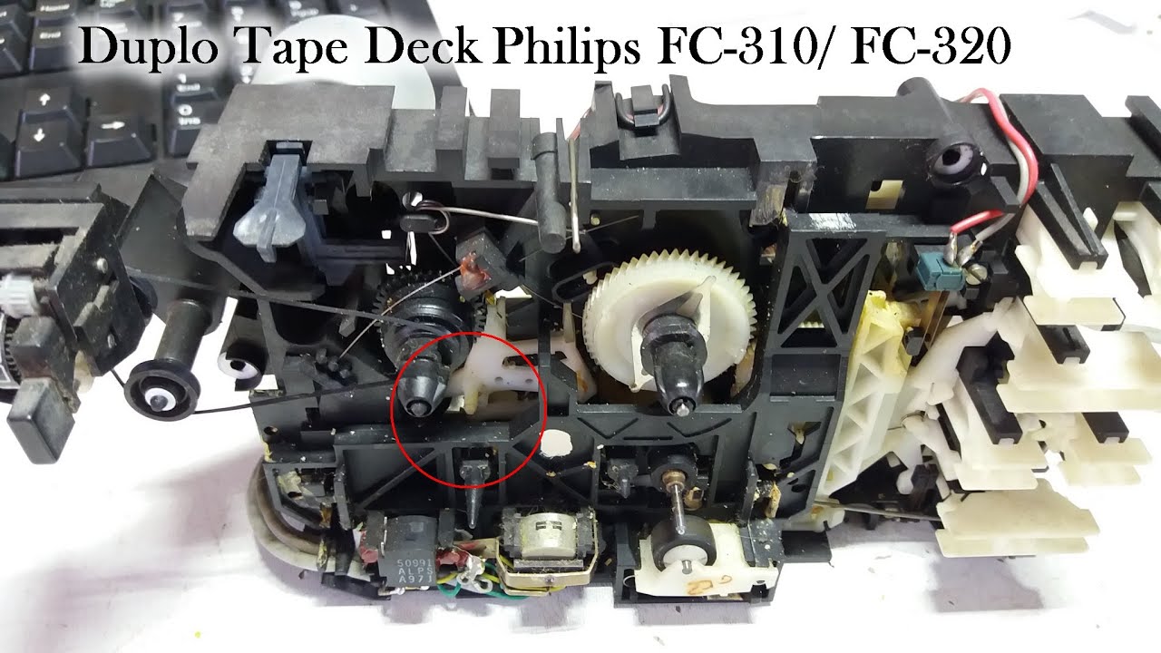 Tape Deck Philips FC-320 e outros. Um erro mortal  na escolha do material das engrenagens
