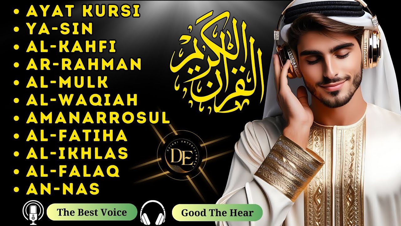 Meilleure récitation vocale du Coran de la sourate Yasin, Ar Rahman, Al Waqiah,Al Mulk, Ayatul Kursi