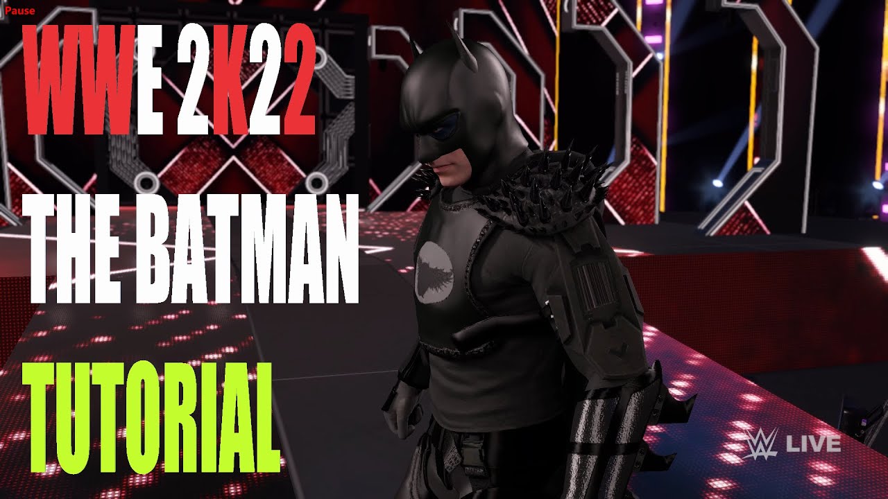 How to Make The Batman in WWE 2K22 | WWE 2K22 tutorial