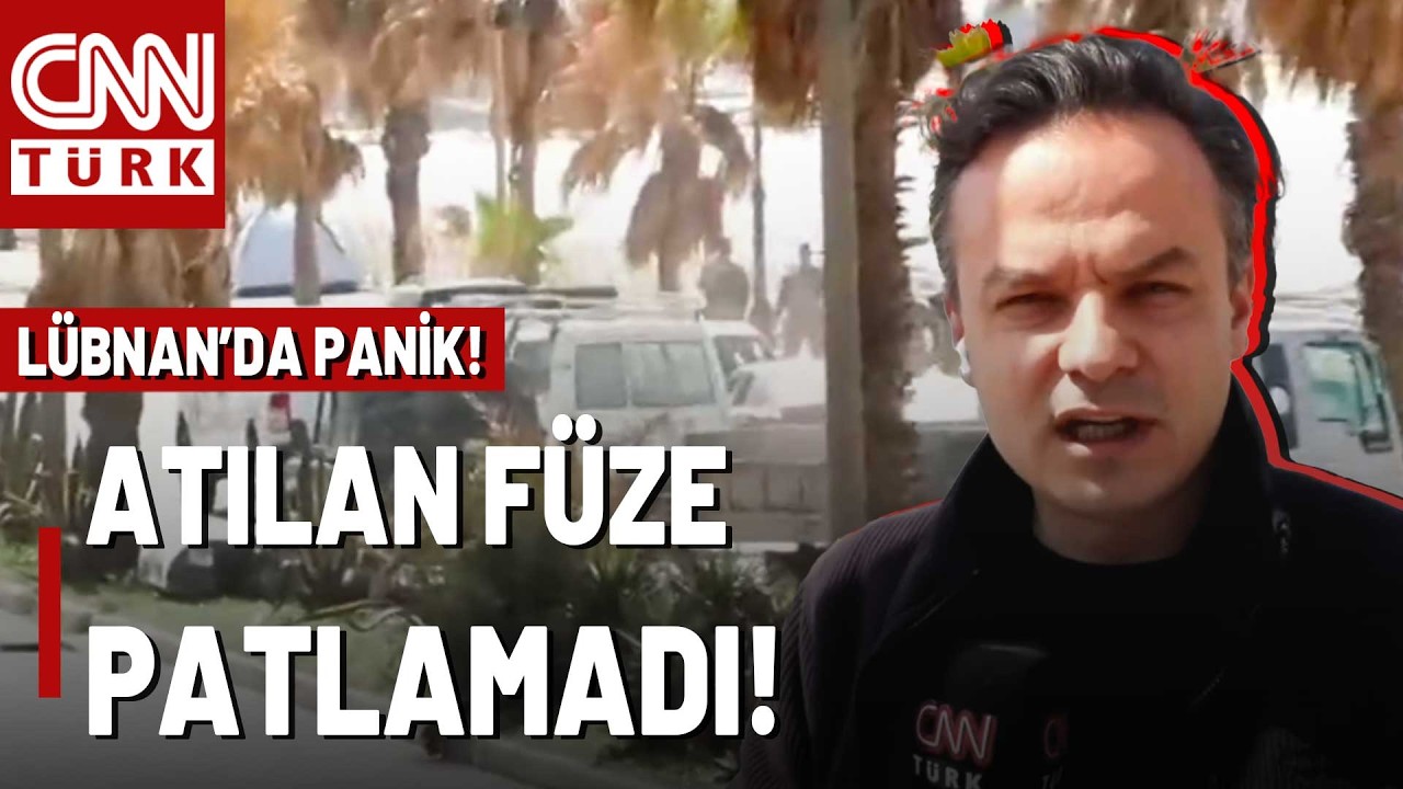 Burası Lübnan: İsrail Füzesi Patlamadı! Askerler O Füzeyi İmha Etmeye Çalışıyor!