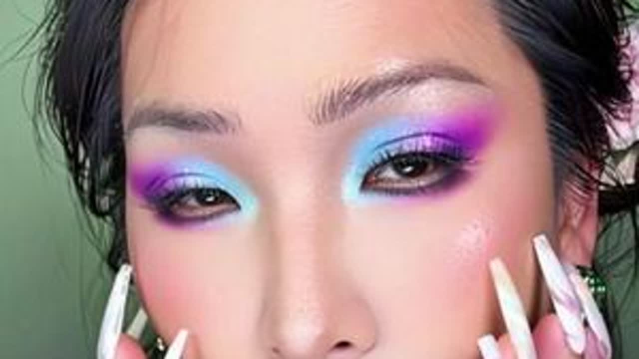妈呀，你敢信这是AI教我画的妆吗？#粉彩妆 #我为粉彩系代言 #挑战跟着AI粉彩妆爆改 #单眼皮 #单眼皮眼妆