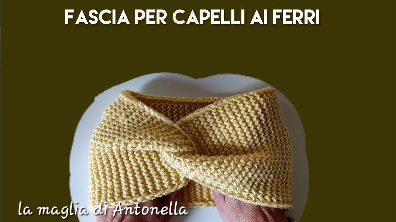 Come fare una fascia per i capelli con intreccio. Semplicissima e bellissima.