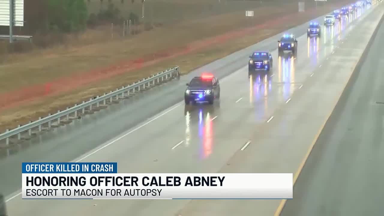 Law enforcement agencies across South Georgia honor fallen Officer Caleb Abney