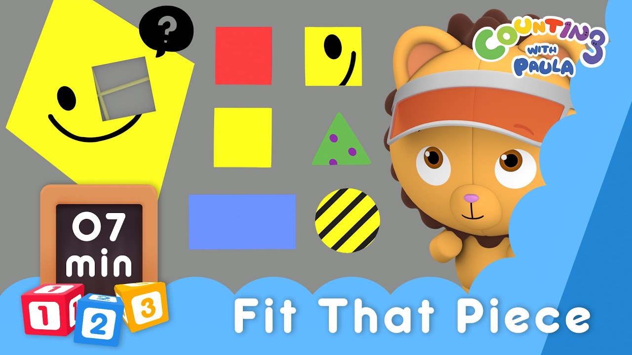 Fit That Piece - Counting with Paula | Learn How to Pick Out and Fill In Shapes | For Kids