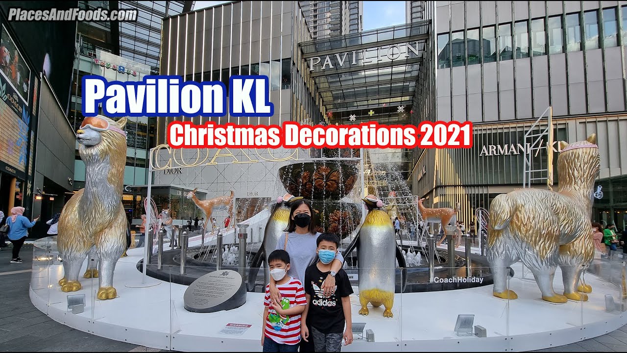 Pavilion KL Christmas Decorations 2021 4K video