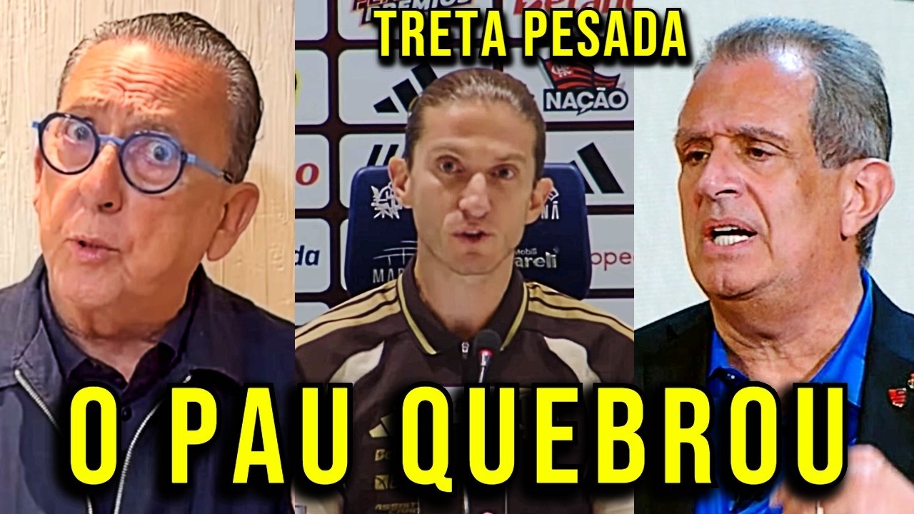 O BICHO PEGOU!!! GALVÃO BUENO ACABA COM BAP PRESIDENTE DO FLAMENGO APÓS DEMISSÃO DE FILIPE LUÍS!
