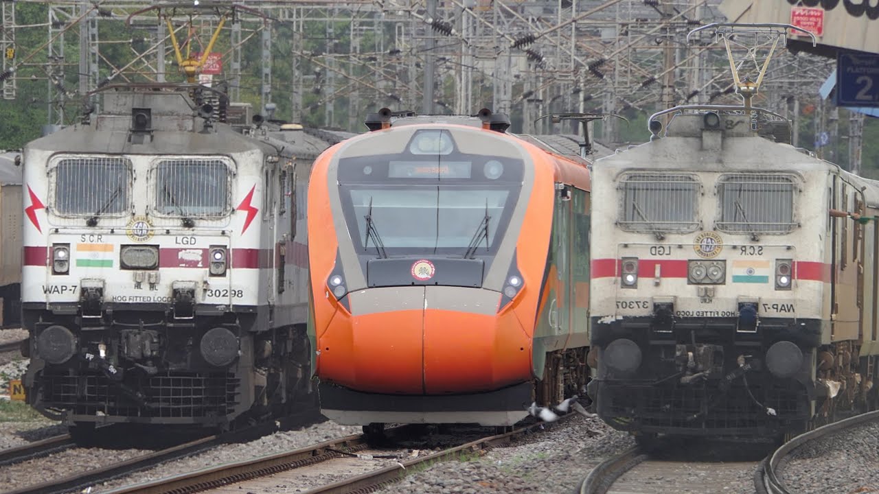 [33 In 1] LOUD Honking White Monster WAP7 at Dangerous HIGH Speed Show | RAJDHANI+GARIBRATH+VB | I R